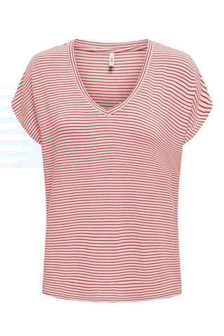 T-shirt - Rouge et écru