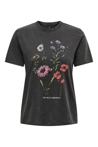 T-shirt regular en coton biologique - Noir