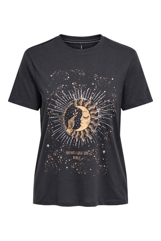 T-shirt regular en coton biologique - Noir