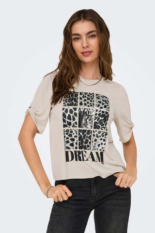 T-shirt regular - Beige