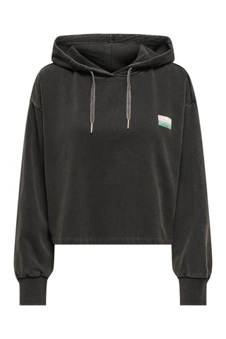 Sweat regular à capuche - Noir
