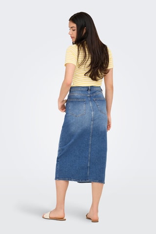Jupe midi - Bleu