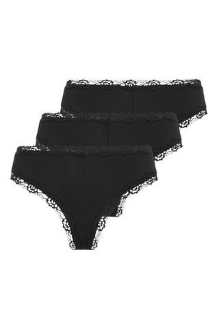 3 culottes - Noir