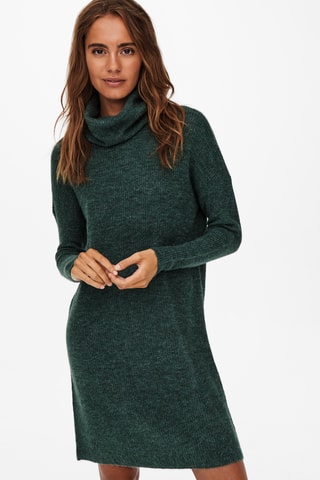 Robe pull - Vert foncé chiné