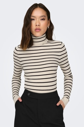 Pull - Ecru et noir