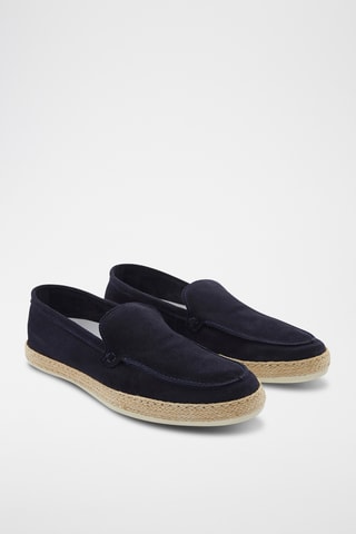 Mocassins en nubuck Copero - Bleu marine