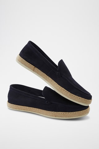 Mocassins en nubuck Copero - Bleu marine