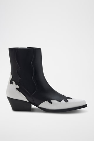 Bottines en cuir Eagle - Noir