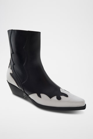 Bottines en cuir Eagle - Noir