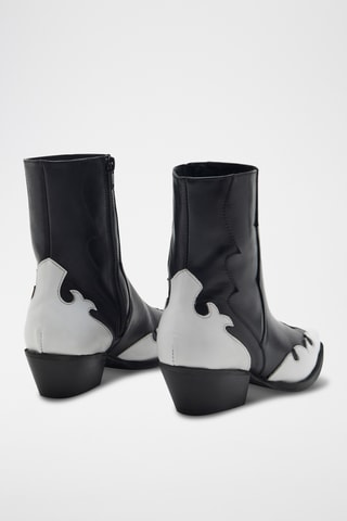 Bottines en cuir Eagle - Noir