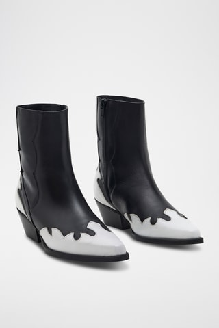 Bottines en cuir Eagle - Noir