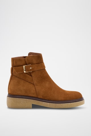 Bottines en nubuck Even - Marron