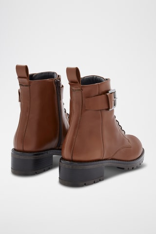 Bottines en cuir Menia - Marron
