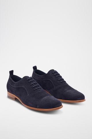 Richelieus en nubuck Corello - Bleu marine