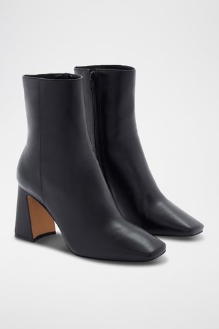 Bottines en cuir de veau Kiyana - Noir