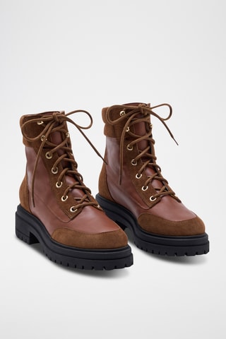 Bottines en cuir Mistia - Marron