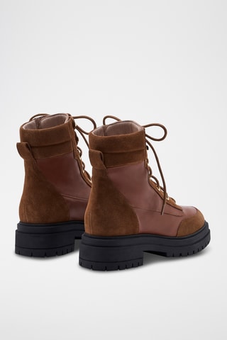 Bottines en cuir Mistia - Marron