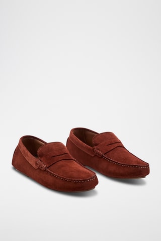 Mocassins en nubuck Pieric - Terracotta