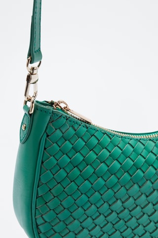 Sac porté-épaule en cuir Assia - Menthe