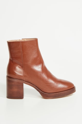 Bottines en cuir de veau Teanna - Marron