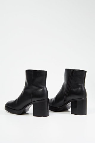 Bottines à talons en cuir Teanna - Noir