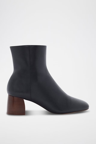 Bottines en cuir de veau Kayea - Noir