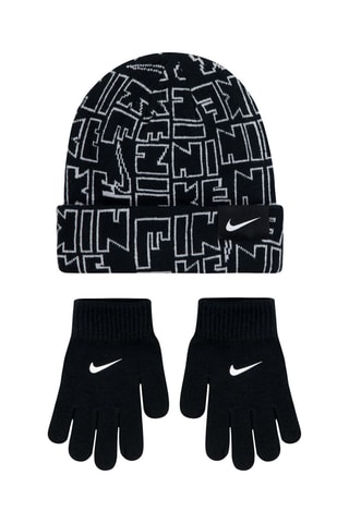 Bonnet et gants - Noir - Nike