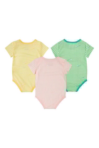 3 bodys - Rose et jaune - Nike
