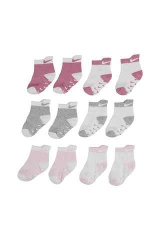 6 paires de chaussettes - Rose foncé et gris