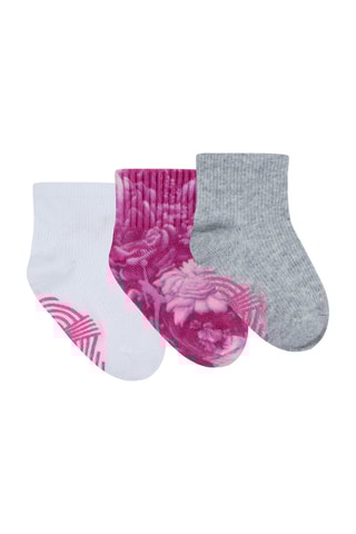 3 paires de chaussettes - Rose et gris clair chiné - Jordan
