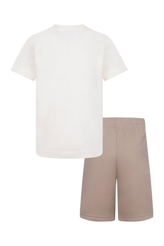 T-shirt et short - Blanc et beige - Nike