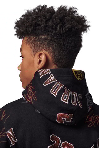 Sweat à capuche - Noir et rouge - Jordan
