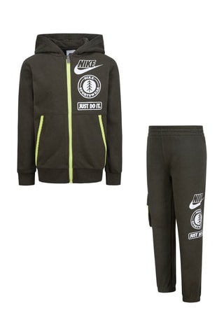 Sweat à capuche et pantalon - Kaki - Nike