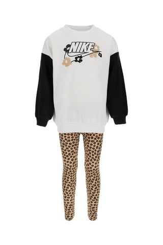 Sweat et legging de sport Nkg - Beige et blanc - Nike 