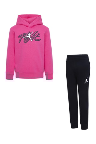 Sweat à capuche et pantalon Jordan Flight - Fuchsia et noir - Jordan