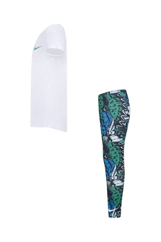 T-shirt et legging - Bleu - Nike