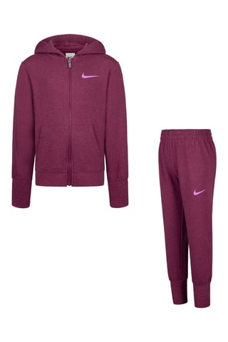 Sweat à capuche et pantalon de survêtement Rose chiné - Nike