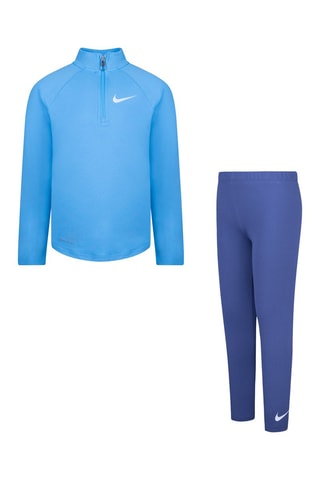 Sweat et legging Turquoise et bleu marine - Nike