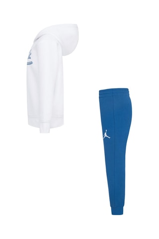 Sweat à capuche et pantalon Jordan Flight - Blanc et bleu cobalt - Jordan