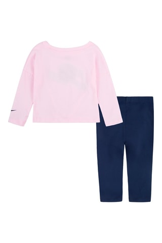 T-shirt et legging Rose et bleu marine - Nike