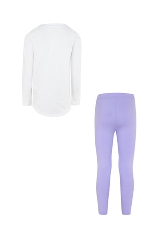 T-shirt et legging Blanc et lilas - Nike