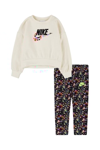 Sweat et legging Ecru et noir - Nike