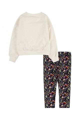 Sweat et legging Ecru et noir - Nike