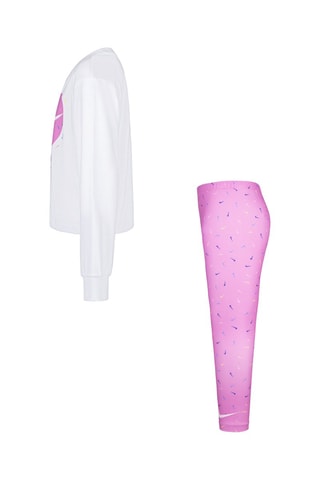 Sweat et legging Blanc et mauve - Nike