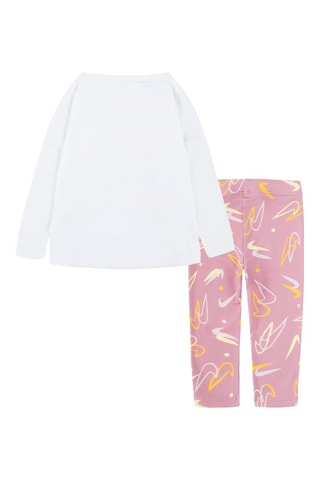 T-shirt et legging Blanc et vieux rose - Nike
