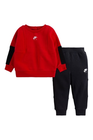 Sweat et pantalon Air Crew - Rouge et noir - Nike