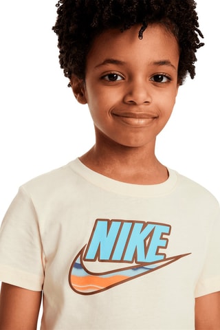 T-shirt et short - Blanc et orange - Nike