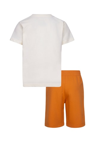 T-shirt et short - Blanc et orange - Nike