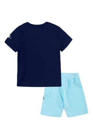 T-shirt et short - Bleu marine et ciel - Nike