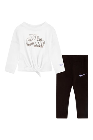 T-shirt et legging - Blanc et noir - Nike